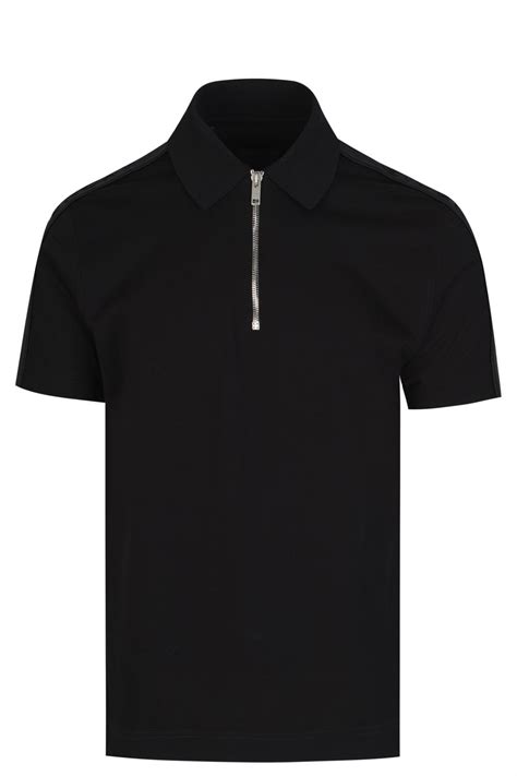 black givenchy polo zip|Zipped polo shirt in cotton .